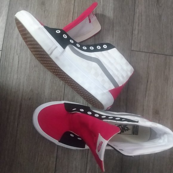 Vans Sk8-Hi NEW Men's size 12 Checkerboard Pro Custom Skate Shoes - Picture 7 of 9